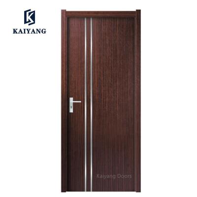 China Modern Egypt Door PVC Internal MDF Door Flat Bathroom Door Solid Wood Aluminum Finish Design for sale