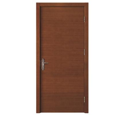 China Front Door Finished Teak Wood Modern Wood Entry Door Flush Solid Interior Swing Design for sale