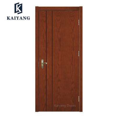 China Modern High Quality Middle East Interior Solid Wood Door Teak Veneer Painted Finished Designs for sale