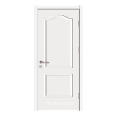 China Manufacturer Modern House Front Door Designs White Primed HDF Molded Door Six Panel America Customized Yard for sale