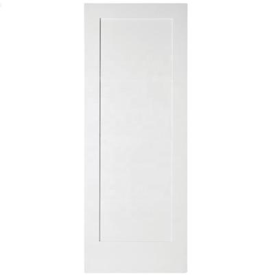 China 2021 Modern New Design Cheap White Primed HDF Six Panel Molded Interior Wood Doors Swing Villa House Home Office Building for sale