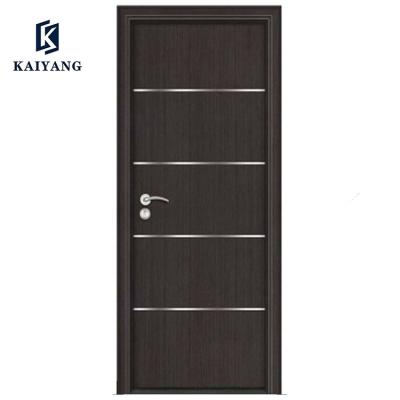 China Modern Manufacturer Suppliers Sill Main Door Aluminum Wood Entry Doors Swing Modern MDF Commercial Door for sale