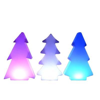 China Outdoor Indoor Holiday Decoration small family holiday decoration house mini festival outdoor rgb led lighting color changing christmas tree for sale