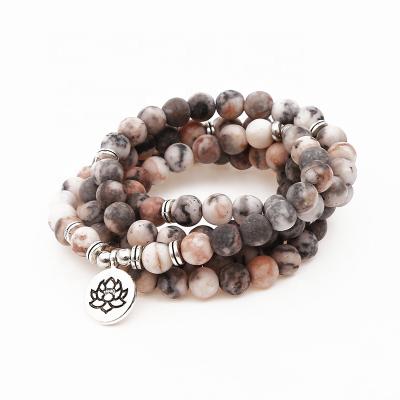 China 108 Birthday Mala Beads Wrap Bracelet Necklace Yoga Charm Pendant Bracelet For Women Men for sale