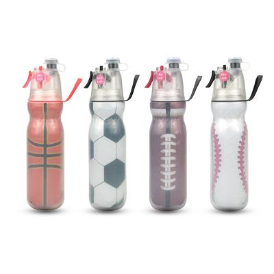 China Mist N Sip Water Bottle 2-in-1 Mist and Sip Function Viable 'Without Leakage Pull Top Spout for sale