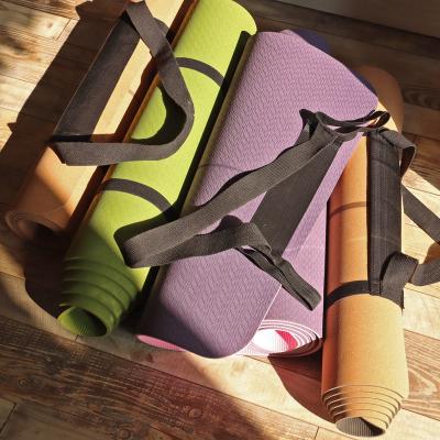 China All Types of Portable Yoga Mat with Carrying Straps, Thickened Workout Mat Non-Slip, Pilates Fitness Mat with Alignment Markers, Eco-Friendly, for sale