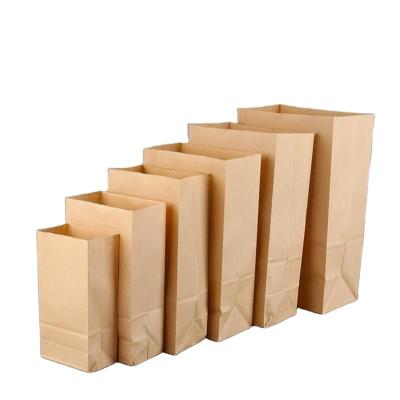 China Wholesale Disposable Custom Printing Accepted High Quality Cheap Brown Kraft Paper Bags No Handle for sale