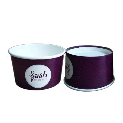 China High Quality Disposable Design Ice Cream Paper Cup Beverage Shop Paper Ice Cream Cups for sale