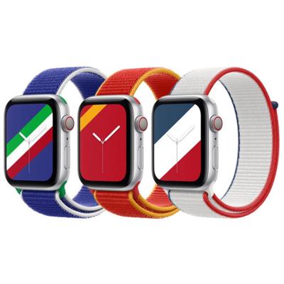 China Realease Watch Band Lianmi National Flag IWatch Quick Band 1 Replcement Se Band Nylon Strap 2 3 4 5 6 For Apple Watch Band Smartwatch Belt Buckle for sale