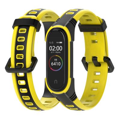 China Realease Replcement Quick Watch Band Lianmi Strap For Xiaomi Band 6_5 Silicone Wristband X Style Replacement Tpu Strap MI Band 6 MI Strap 5 3 4 for sale