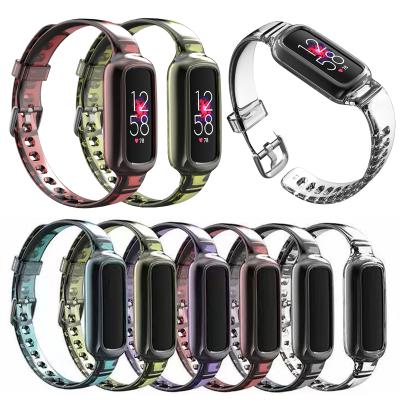 China Quick Release Realease Replcement TPU Watch Band Strap For Fitbit Strap Luxe Strap Special Transparent Watch Band For Fitbit Luxe for sale