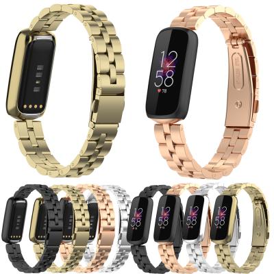 China Quick Realease Replcement 2021 Watch Band Fashion Metal Strap Band For Fitbit Smart Watch Belt Replacement Correa Stainless Steel Luxe Watchband For Fitbit Luxury for sale