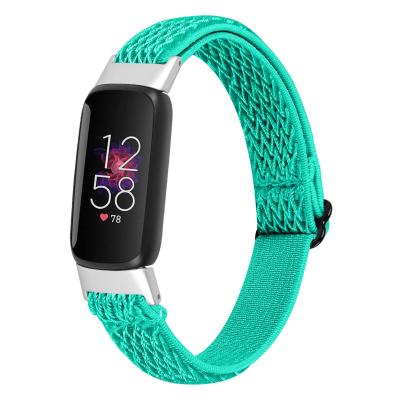 China Realease Replcement Quick Watch Band Lianmi Watch Band For Fitbit Soft Stretch Strap Nylon Band For Fitbit Luxe for sale