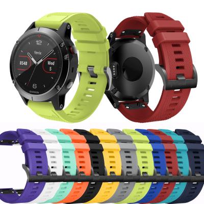 China Realease Quick Replcement Lianmi Watch Band 20/22/26 mm Strap For Garmin Fenix ​​6 Pro Quick Fit Watch Bands 22mm Silicone Replacement Band Straps Fit For Fenix ​​5 Plus for sale