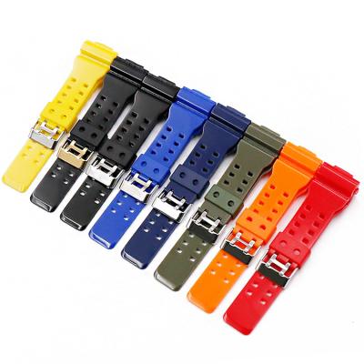 China Realease Replcement Quick Watch Band Lianmi Resin Watch With Rubber Pin Buckle Mens Strap For Casio G-shock GAX GA GD GLS100 110 120 Wristband Watch Bands for sale