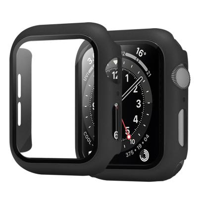 China Quick Realease Replcement Watch Case Lianmi Anti-Scratch Protective Watch Case With Screen Protector 42mm Hard PC Cover Case 44mm For Apple Iwatch Case for sale