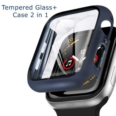 China Realease Replcement Quick Watch Protective Case Lianmi Watch Accessories Hard Tempered Protection Cover 38mm 40mm 42mm 44mm For Apple Watch Bumper Case For Iwatch Case for sale