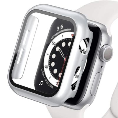 China Realease Replcement Watch Case Lianmi PC Watch Case Full Cover Tempered Glass Watch Case Sports Protective Cover For Apple Smart Series 5 6 38mm 40mm 42mm 44mm for sale