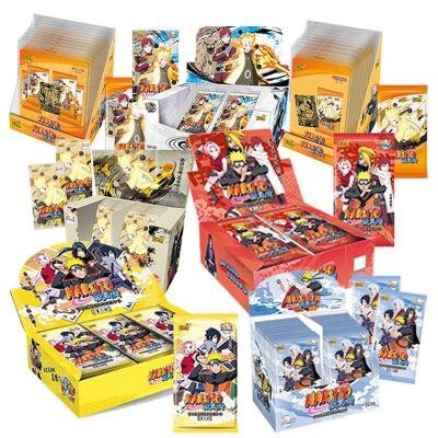 China Narutoes Edition Anime Figures Heroes Card Uzumaki Uchiha Sasuke Character Card Paper Collection Tanning Barrage Flash Cards Boy Gifts for sale