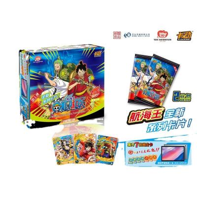 China Original Japanese Anime Paper One Piece Cartas Luffy Roronoa Sanji Nami TCG Playing Cards Children Birthday Gift for sale