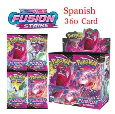 China 2022 Best Selling Paper For Pokemon 360pcs Paper Booster Packs French Spanish Pokemon Board Game Battle Cards for sale