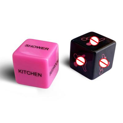 China Toy Supplies Sex Set Flirt Game Fashionable Wholesale Dice Series Sex Posture Character English 6 Sides Position for sale