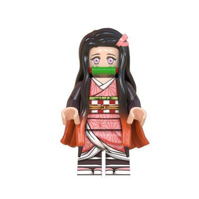 China Demon Slayer Series Tanjiro Nezuko Inosuke Assembled Building Blocks DIY Building Brick Children's Toys for sale