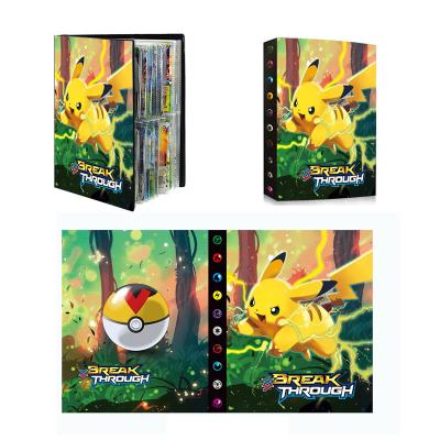 China Trading Card Best 4-Pocket Pokemon Card Holder Binding Holder Book Collector Selling Album Compatible with Trading Cards for sale