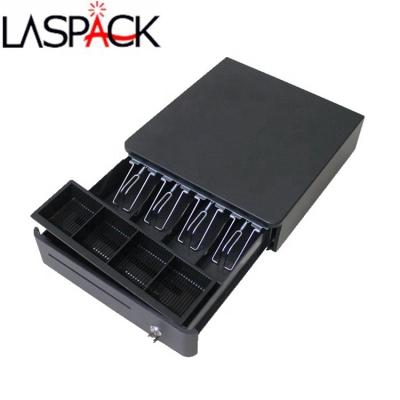 China 4bill 4coin mini POS metal billing machine cash register drawer box lock safe rj11 330 for sale