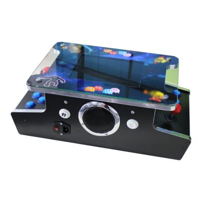 China Wooden Cabinet 60 Players MDF 2 LCD Video Display Screen in 1 Straight Bartop Games Mini Arcade Street Fighter Machine for sale