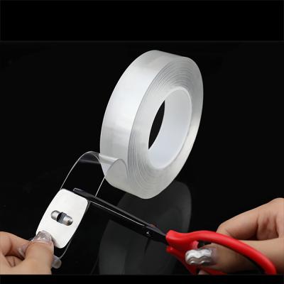 China Jinhua Waterproof Washable Door Nano Tape Roll , Automotive Reusable Nano Tape Double Sided for sale