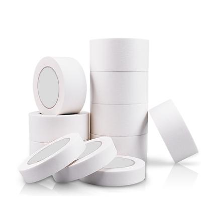 China Heat Resistant Manufacturers Temperature Resistant Crepe Printed White Reinforced Paper Tape Tape Acrylic Masking for sale