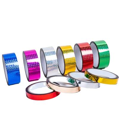 China New style custom wedding colorful decoration strip laser flash business waterproof diy business packaging strip for sale