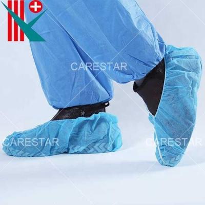 China Lightweight Disposable Non-Slip PP Shoe Cover, Blue, 18x41cm 40gsm, Handmade for sale