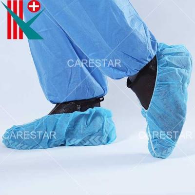 China Lightweight Disposable Non-Slip PP Shoe Cover, Blue, 18x46cm 40gsm, Handmade for sale