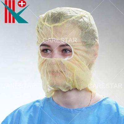 China Character Balaclava Surgical Head Cover / Ninja Disposable pp Nonwoven Hood, With Elastic Band for sale