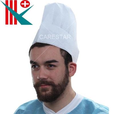 China Disposable Hotel PP Nonwoven Chef Hat For Hotel / Cook Hat for sale