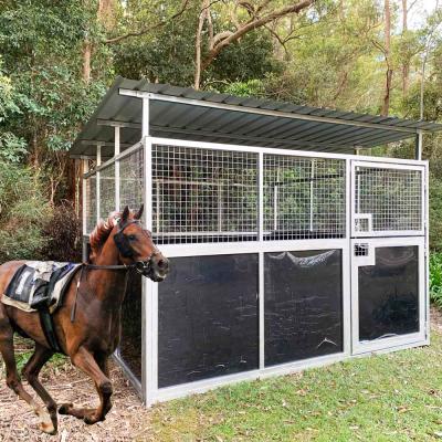 China Easily Assembled Popular Australia Standard Sale 2.2m Galvanized Horse Stable Equipment For Sale for sale