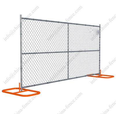 China Easily Assembled X12 Ft 6 Ft Portable Galvanized 6 Ft High Temporary Chain Link Fence Panel In America Market (XMR) for sale