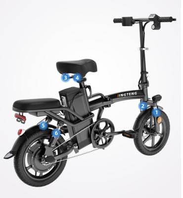 China Professional Carbon Steel Factory Directly Supply Folding Bike Electric Bicycle Fat Tire Bicycle for sale