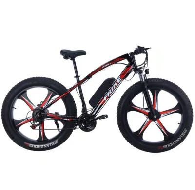 China Carbon Steel 250W Battery Fat Tire Mountain Electric Bicycle 7 Speed ​​High Power Electric Bicycle Bicycle for sale