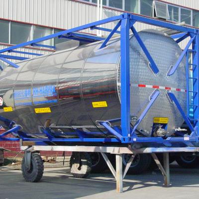 China SA516 GR 70 carbon steel. ASME, IMDG, ADR, CSC, ISO 40 feet fuel tank container for sale