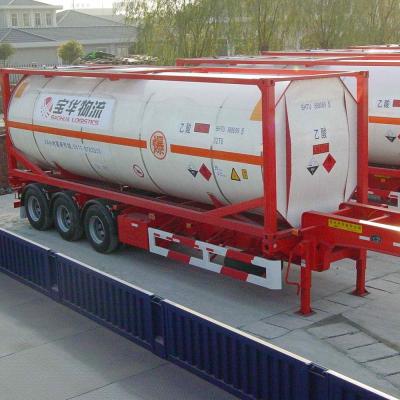 China SA516 GR 70 carbon steel. ASME, IMDG, ADR, CSC, ISO 40 feet fuel bitumen tank container for sale