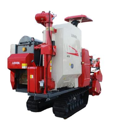 China CE Automatic Crawler Self Propelled Type Rice And Wheat Combine Harvester for sale