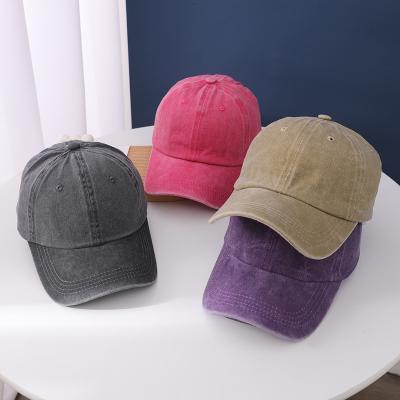 China 2022 COMMON new style simple old fashion embroidery caps baseball sports women unisex hat for sale