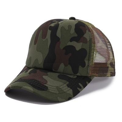 China JOINT New Hot Selling Products Print For Men's Orange Camouflage Logo Running Caps Adjustable Mesh Wig Hat Custom Trucker Hat for sale