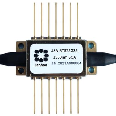 中国 Janhoo 1550nm G=35 Butterfly professional high gain SOA Semiconductor Optical Amplifier 販売のため