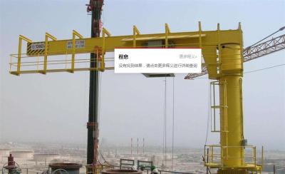 Chine Parquetez la grue de potence montée par pilier de pivotement 3T 5T 360 degrés tournant l'envergure adaptée aux besoins du client à vendre