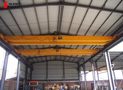 China Indoor 10T Double Girder Bridge Crane Electric Hoist Trolley Energy Saving for sale