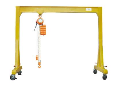 China Hand Winch Portable Gantry Crane , Height Adjustable Mini Gantry Crane for sale